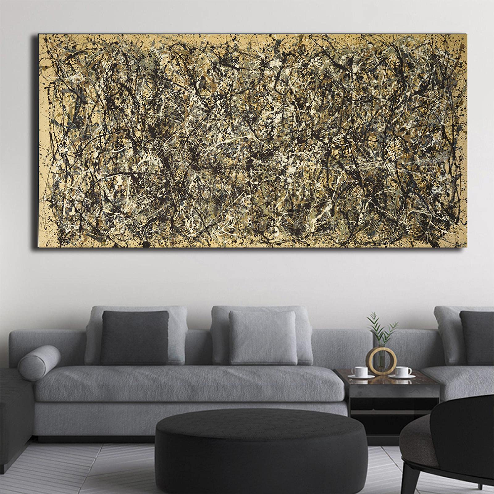 Amazon｜ジャクソンポロック《ワンナンバー31》キャンバス絵画世界的に